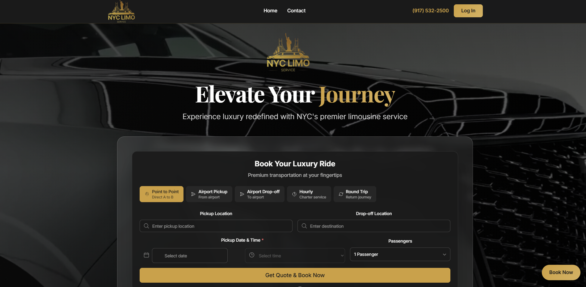 NYC Limo Service case study — Luxury Transportation — web design by Fredocloud Dubai & UAE